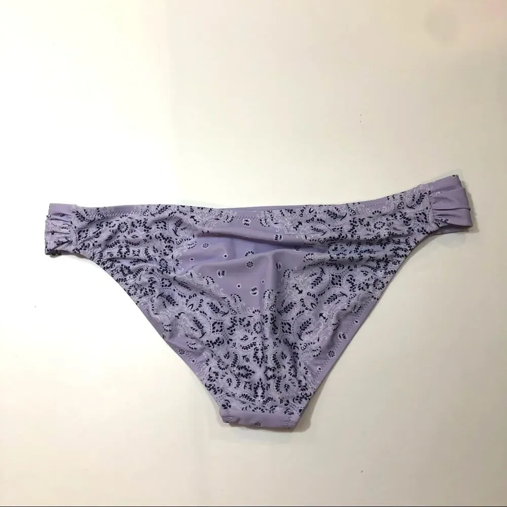 Jessica Simpson LAVENDER Side Shirred Swim Bottom